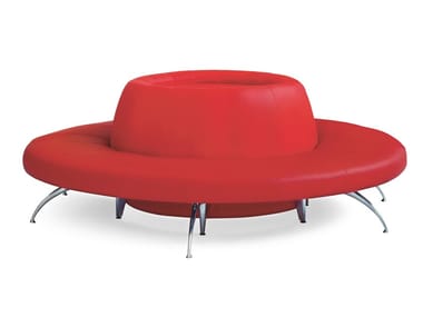 WAITING - Round upholstered modular bench (Request Info).