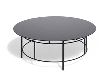 ANDON - Round natural stone garden side table (Request Info).
