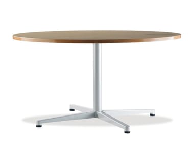 TWIN - Round table with 4-star base (Request Info).