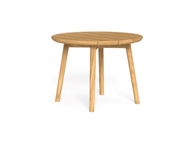KAREN - Round teak garden table (Request Info).