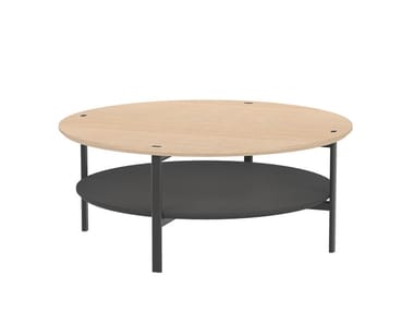 RUTA TABLE ME1951 - Round oak coffee table (Request Info).
