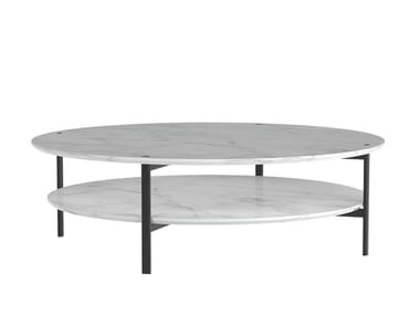 RUTA TABLE ME1993 - Round Carrara marble coffee table (Request Info).