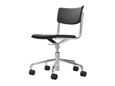 S 43 PVDR - Swivel upholstered chair with castors (Request Info).