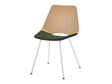 S 661 SPV - Multi-layer wood chair with integrated cushion (Request Info).