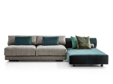 SALON NAN? - Sectional fabric sofa with chaise longue (Request Info).