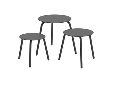 SAMBA - Round aluminium garden side table (Request Info).
