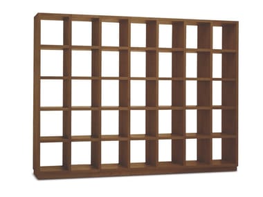 SAN PIETROBURGO - Open solid wood bookcase (Request Info).