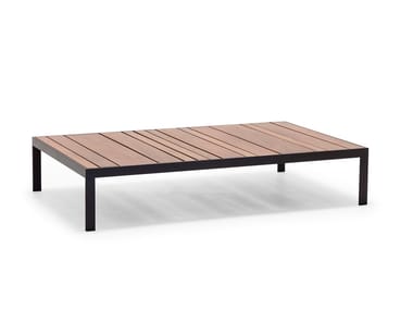 SAND TABLE ME 4319 - Rectangular teak garden side table (Request Info).