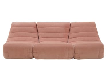 SAPARELLA - Modular fabric sofa with removable cover (Request Info).