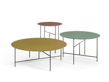 SEN OUTDOOR - Glazed lava stone garden side table (Request Info).