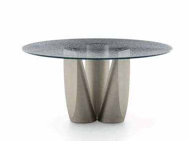 SENTEI - Round glass table (Request Info).