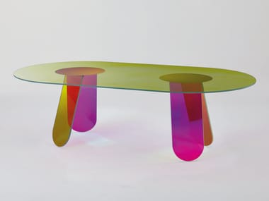 SHIMMER - Oval crystal table (Request Info).