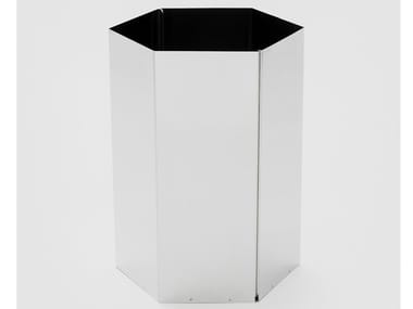 SICILIA - Stainless steel waste paper bin (Request Info).