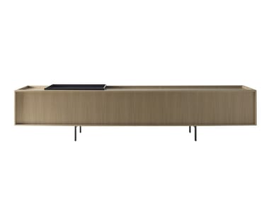 LOCHNESS - Wood veneer sideboard with doors (Request Info).