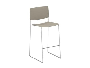 SIT BQ1203 / BQ1204 - Stackable sled base technopolymer stool with footrest (Request Info).