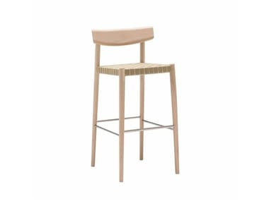SMART BQ0644 / BQ0658 - High beech stool with back (Request Info).