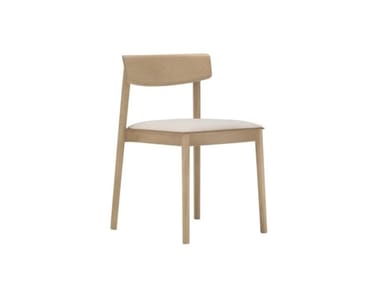 SMART SI0611 - Stackable beech chair with integrated cushion (Request Info).