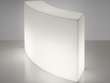 SNACK BAR - Illuminated outdoor polyethylene bar counter (Request Info).