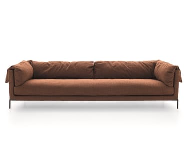 DROP - Sectional fabric sofa with removable cover (Request Info).