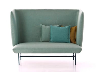 GIMME SHELTER - High-back fabric sofa with removable cover (Request Info).