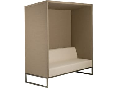 BRICKS WALL ROOF - 2 seater high-back fabric sofa (Request Info).
