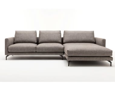 ROLF BENZ 333 JOLA - Sectional fabric sofa with chaise longue (Request Info).