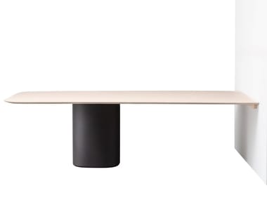 SOLID CONFERENCE TABLE ME03767 - Rectangular Polymer conference table.