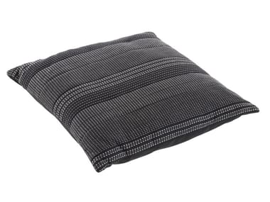SONNO - Striped square cotton cushion (Request Info).