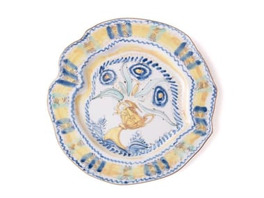 SPANISH YELLOW - Porcelain dinner plate (Request Info).