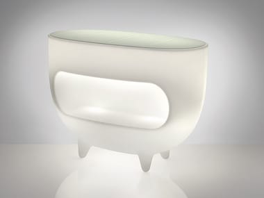 SPLAY - Illuminated polyethylene bar counter (Request Info).