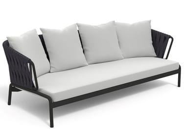 SPOOL 203 - 3 seater powder coated steel garden sofa (Request Info).