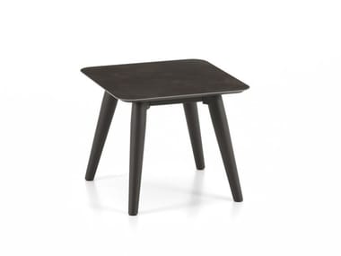 MOON ALU - Square garden side table (Request Info).