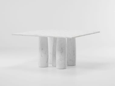 IL COLONNATO - Square marble dining table (Request Info).