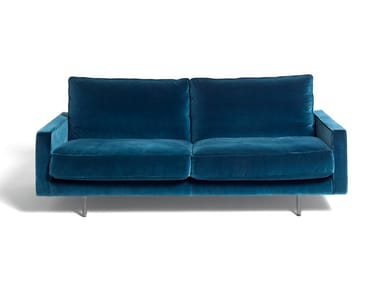 SQUARE TRADITIONAL - 2 seater velvet sofa (Request Info).