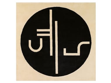 ST. TROPEZ - Patterned square wool rug (Request Info).