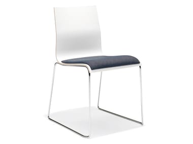 NOA I - Sled base stackable melamine training chair (Request Info).