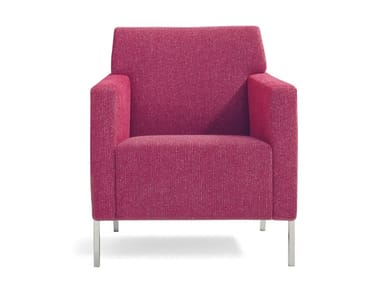 STEEL - Fabric easy chair with armrests (Request Info).