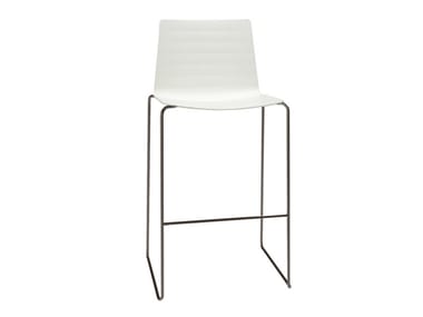 FLEX Outdoor BQ1328 - Sled base Polymer barstool (Request Info).
