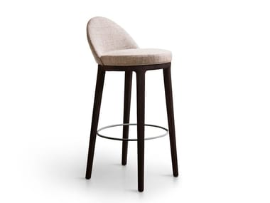 LUCYLLE - High upholstered stool with back (Request Info).