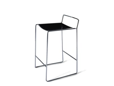 SPINDLE - Multi-layer wood stool by Porro