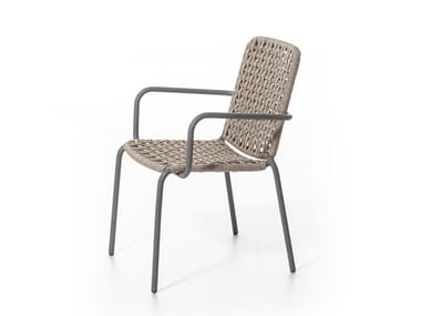 STRAW 24 - Garden chair with armrests (Request Info).