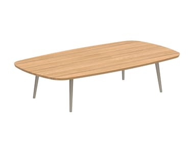 STYLETTO - Rectangular teak garden side table (Request Info).
