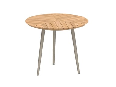 STYLETTO - Round teak garden table (Request Info).