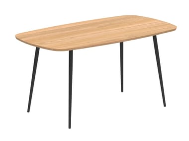 STYLETTO - Rectangular wooden high table (Request Info).