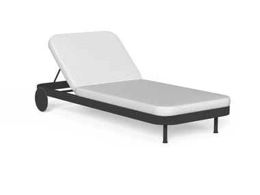 SLAM/ROPE - Stackable fabric sun lounger with castors (Request Info).