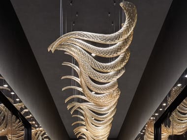 SWING - Venetian crystal pendant lamp (Request Info).