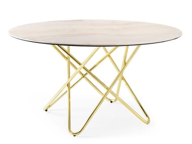 STELLAR - Round ceramic table (Request Info).