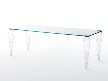 POST MODERN - Rectangular crystal table (Request Info).