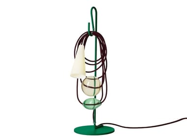 FILO - LED table lamp made of blown glass and porcelain (Request Info).