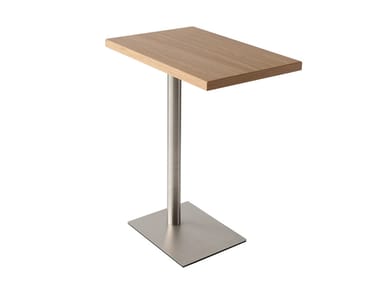 BRICKS - Steel and wood side table (Request Info).